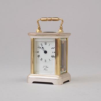 L´EPÉE, Fondée en 1839, travel alarm clock, lever escapement, second half of the 20th century.