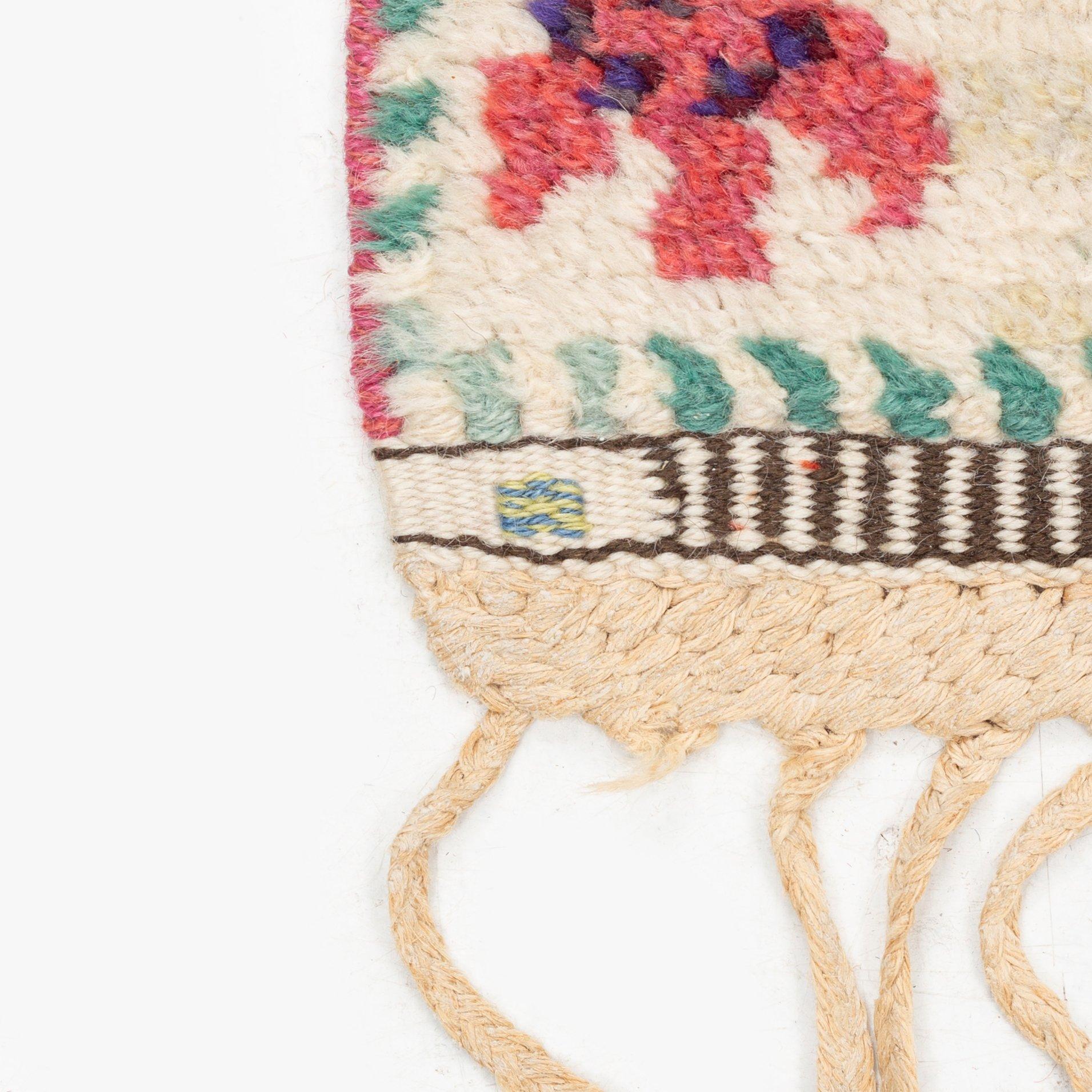 Marianne Richter, a carpet, 'Blommor och Blad', knotted pile, c 186 x 124 cm, signed AB MMF MR.
