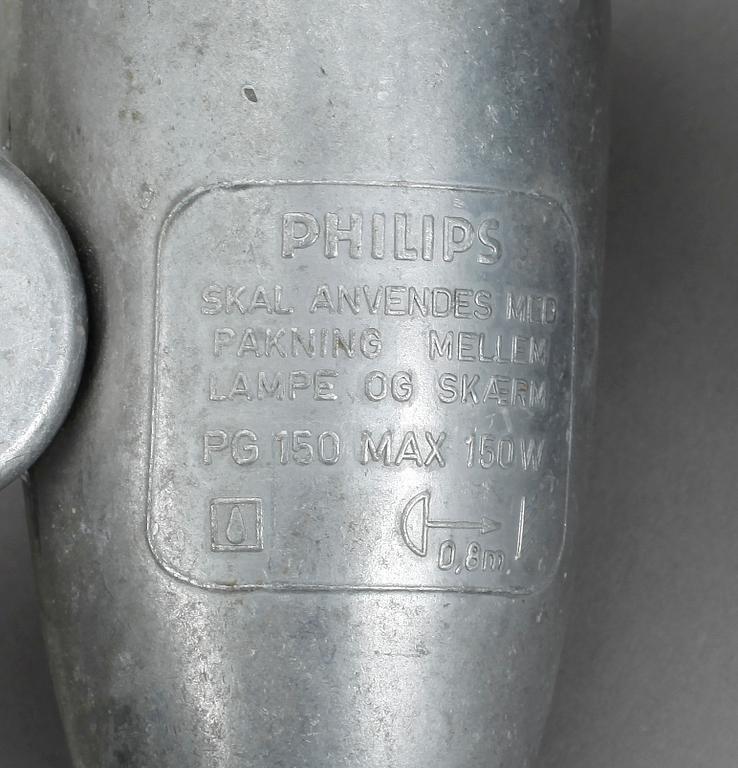 INDUSTRILAMPOR, 5 st, Philips, 1900-talets andra hälft.