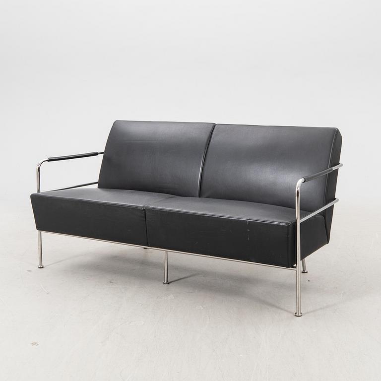 A leather upholstered 'Cinema' sofa by Gunilla Allard for Lammhults.