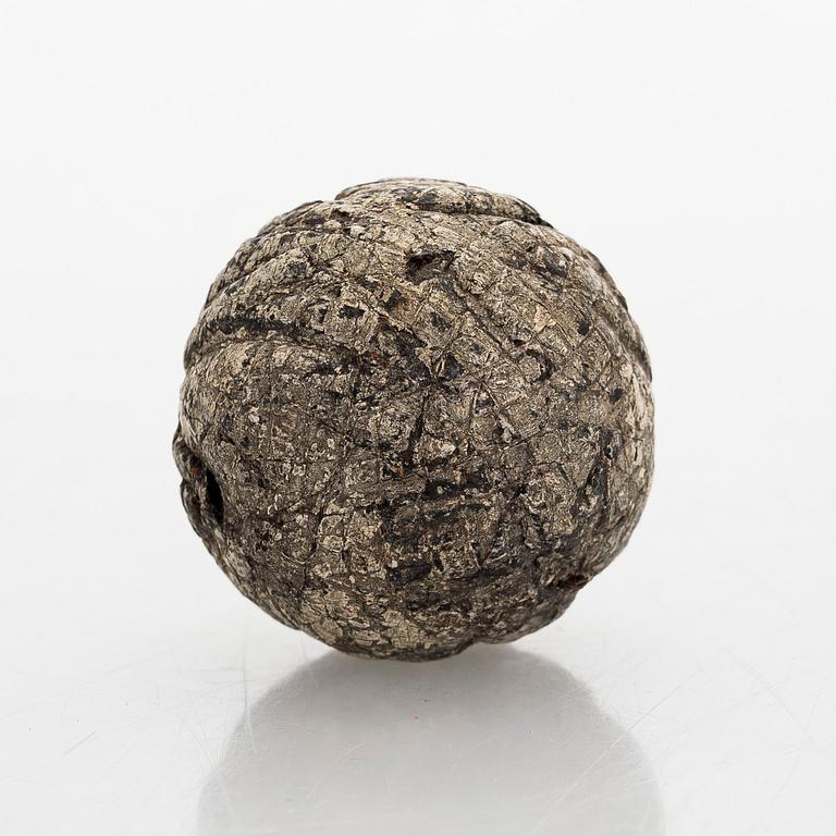 Golfbollar, 3 st, sekelskiftet 1800/1900.