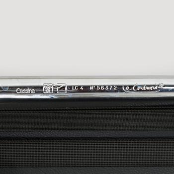 Charlotte Perriand & Le Corbusier, an 'LC4' lounge chair, Cassina, Italy.