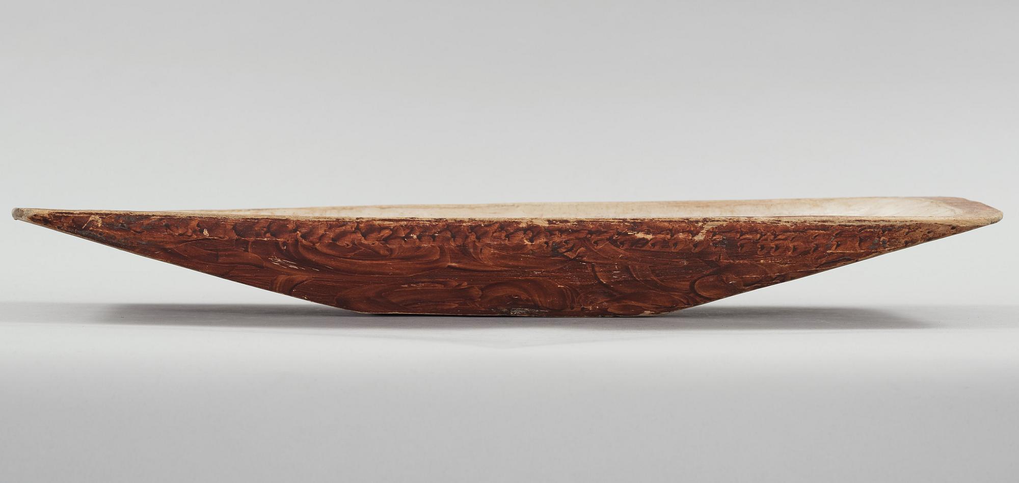 a wooden bowl from the 19th century.