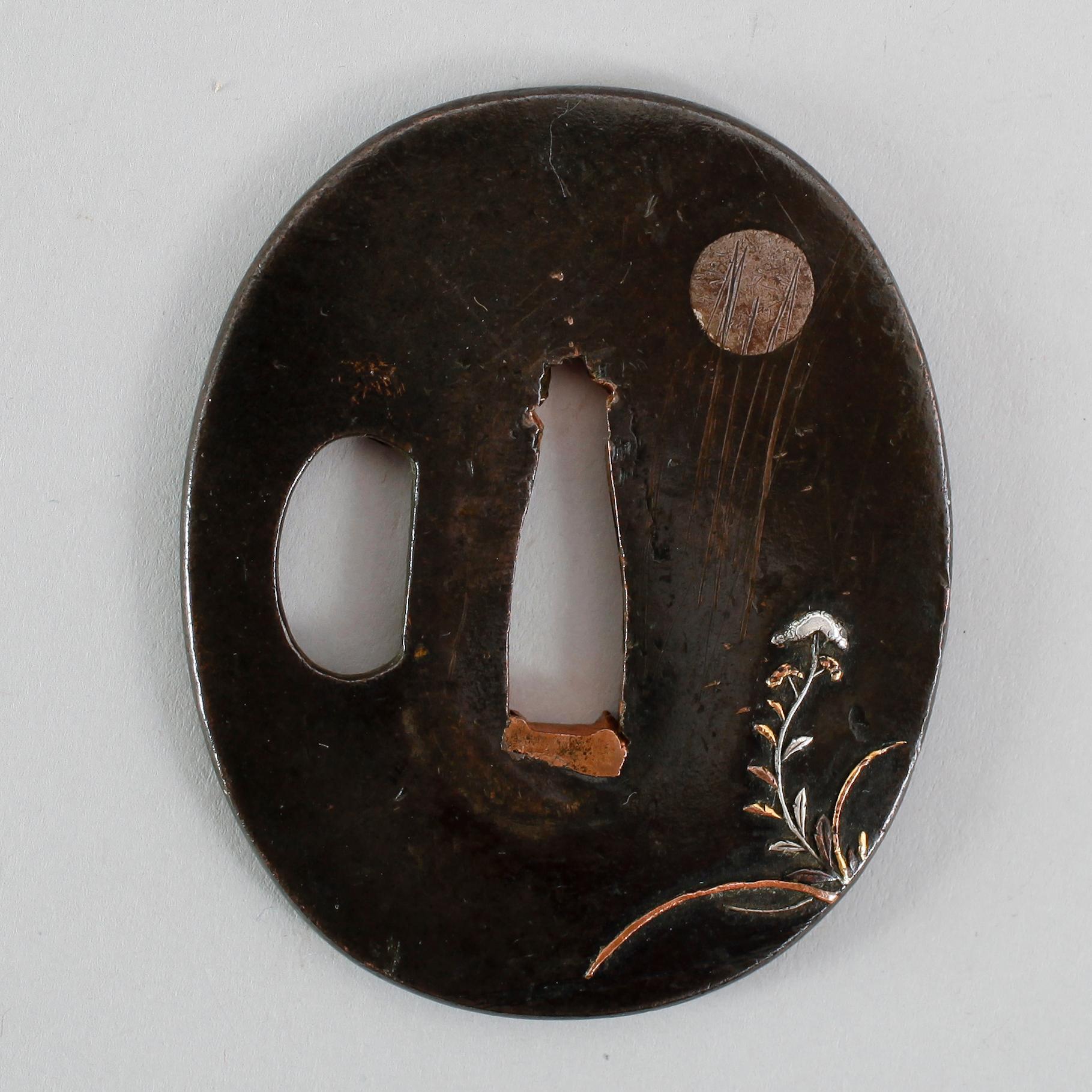 TSUBA, brons, Japan, 1700-tal.