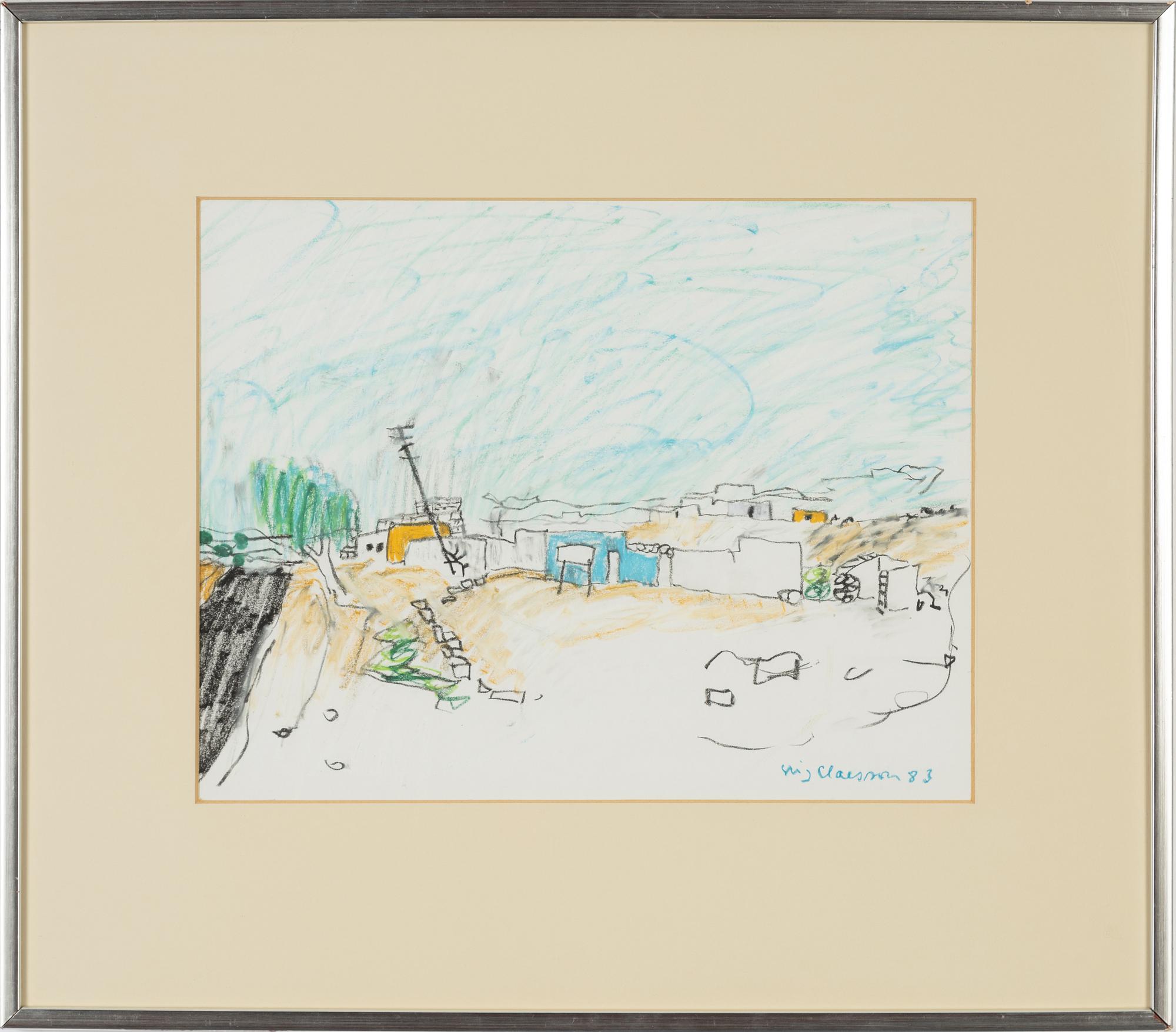 Stig Claesson, pastel, signed and dated -83.
