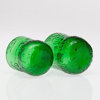 GLASSERVIS, 27 delar, "Fauna", Oiva Toikka, Nuutajärvi. 1970/80-tal.
