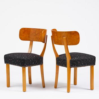 Axel Einar Hjorth, a five-piece "Birka" dining suite, Nordiska Kompaniet, Sweden, 1930s.