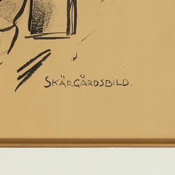 Albert Engström, "Skärgårdsbild".