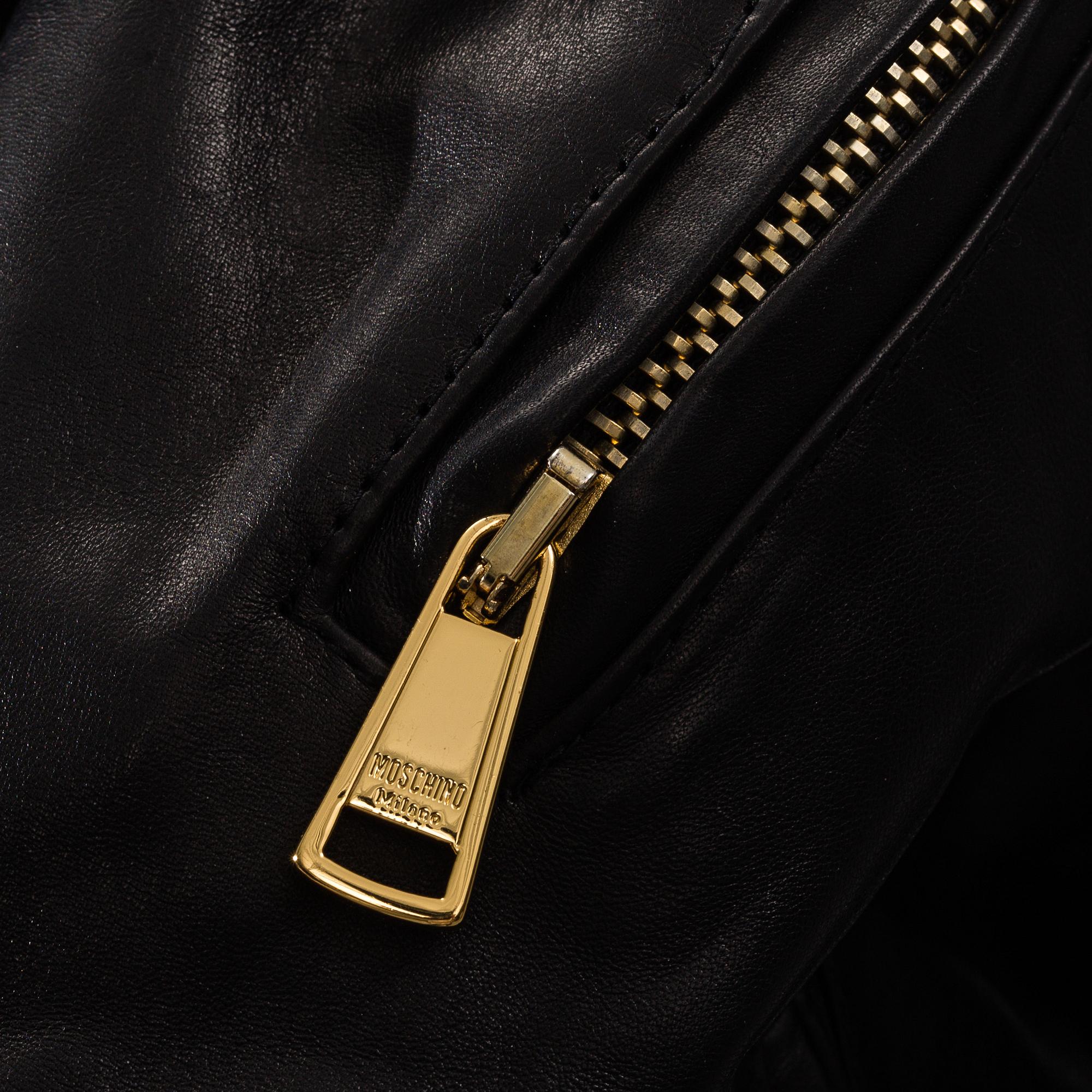 MOSCHINO, skinnjacka, italiensk storlek 48.