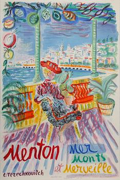 CONSTANTIN ANDRÉEVICH TERECHKOVITCH, 2 st, färglitografiskt tryck, Mourlot, signerade.