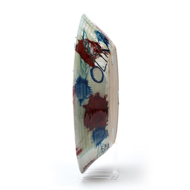 Eva Bengtsson, a stoneware dish, Frillesås, Sweden.