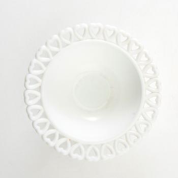 Gunnar Ander, service about 20 dlr Lindshammar glassworks opal glass mid-20th century.