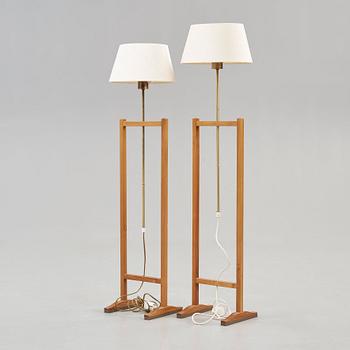 A pair of Josef Frank floor lamps, Svenskt Tenn, model 2458.