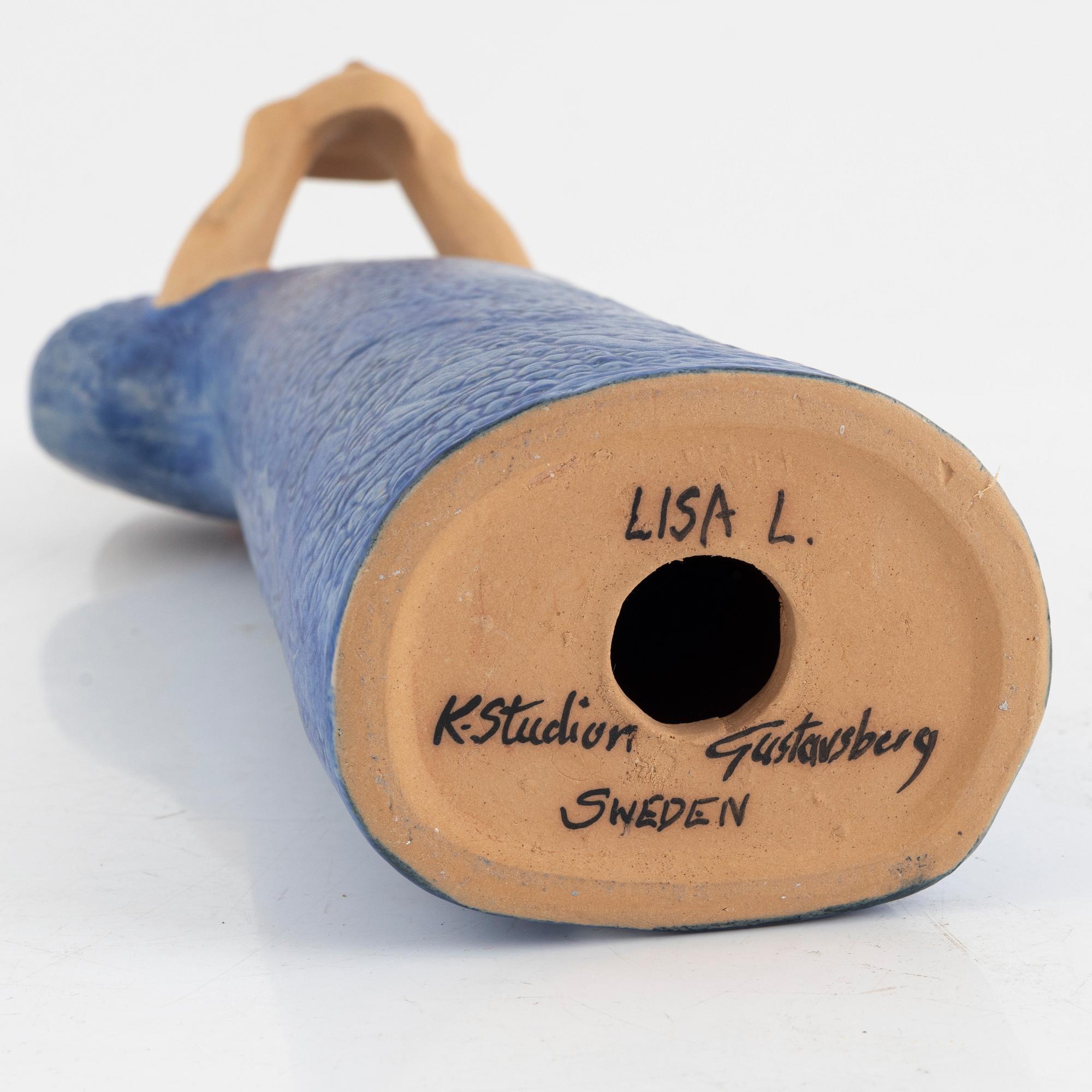 Lisa Larson, a "Teater" stoneware sculpture, K-Studion, Gustavsberg, Sweden.