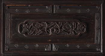 A Chinese wooden panel, Qing dynasty, 19th Century.