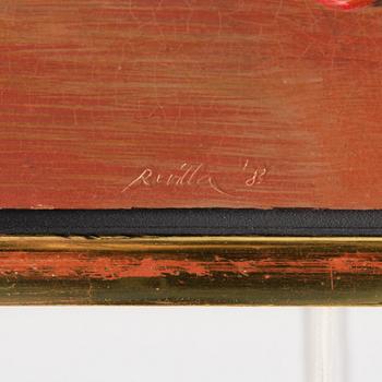 CARLOS REVILLA, oil on canvas, sined and dated-83.