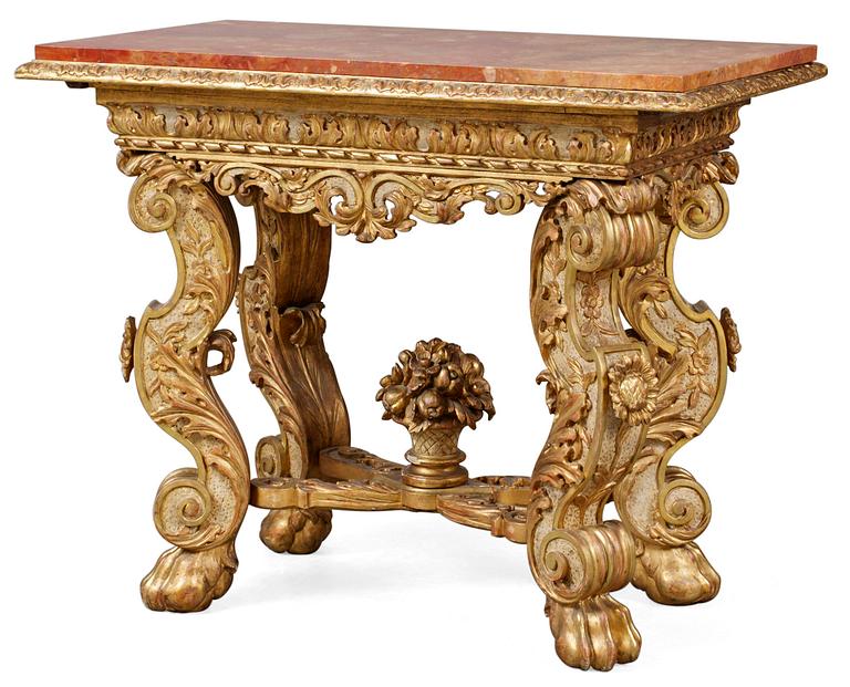 A Swedish Baroque-style table.