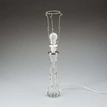 BORDSLAMPA, troligen Carl Fagerlund, Orrefors.