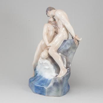 ROYAL COPENHAGEN, a porcelain figure group, 'Kyssen.