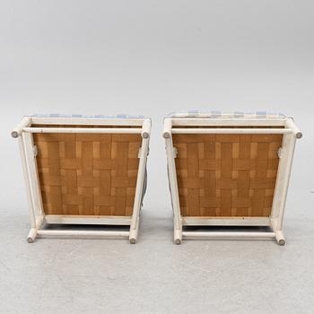 Fåtöljer ett par, gustaviansk stil, Gripsholmsmodell, Åmells möbler 1973.
