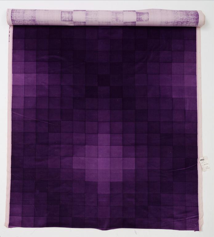Verner Panton, TYGER, 3 ST. Bomullsvelour. Olika nyanser och mönster. Verner Panton.