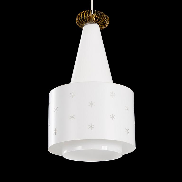 A mid 20th century 'K2-10' pendant light Idman, Finland.