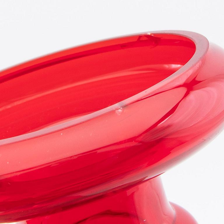 Tamara Aladin, vases, 3 pcs, glass, Riihimäen Lasi, Finland, 1960s/70s.