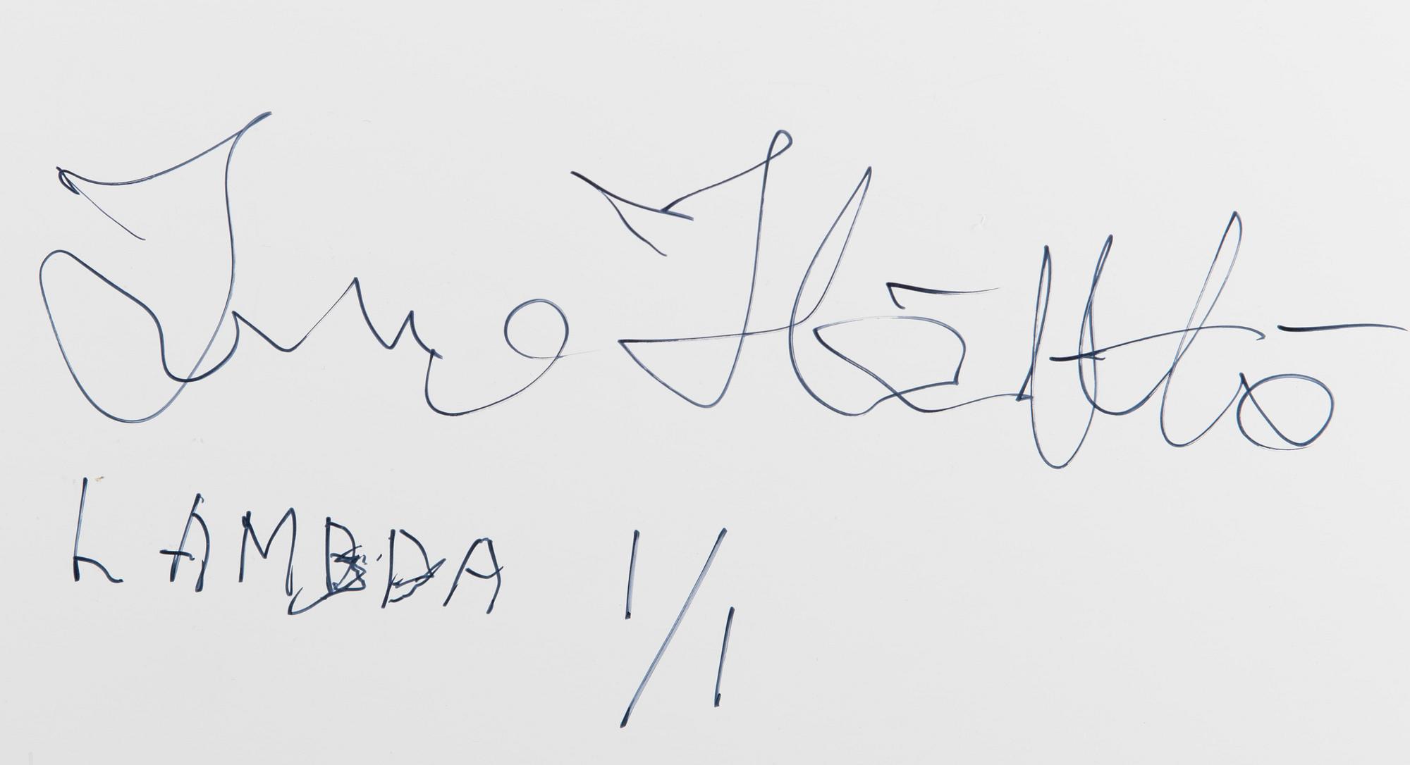photograph, lamda print, ed. 1/1, 2006, signed a tergo.