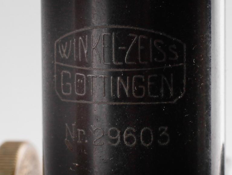 MICROSKÅP, metall, Nr 29603, Winkel-Zeiss, Gottingen, 1900-talets första hälft.