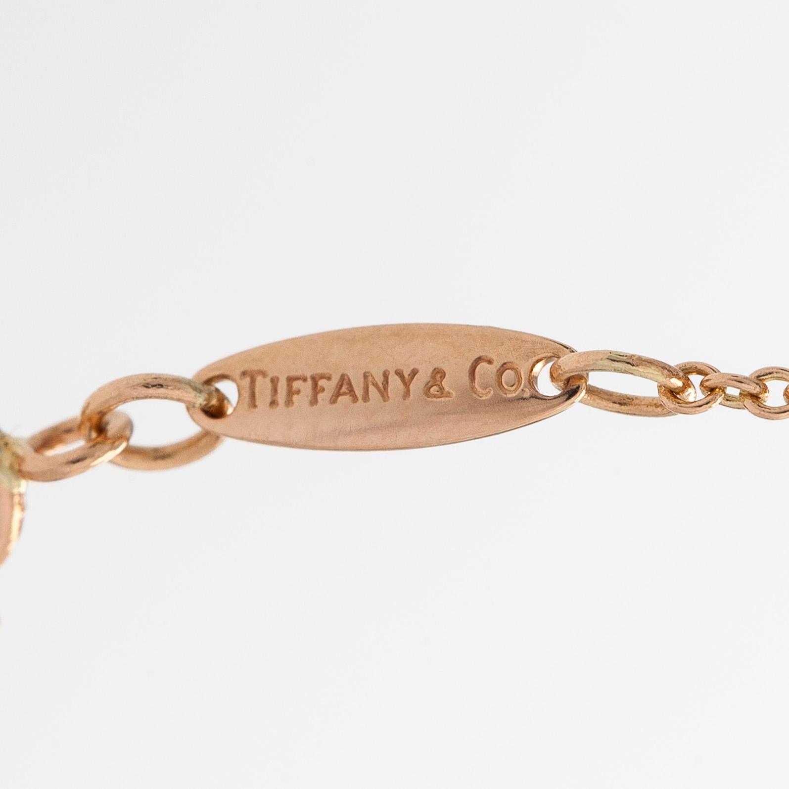 Tiffany & Co, Elsa Peretti, kaulakoru, "Open Heart", 18K ruusukultaa.