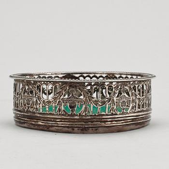 COASTER, silver, London, England,  troligen 1791.