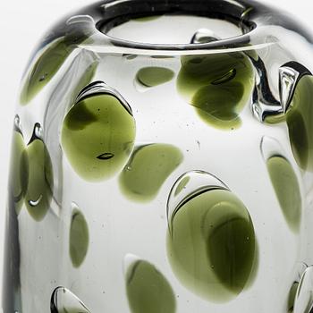 Saara Hopea, vase, “Panther”, signed S. Hopea Nuutajärvi Notsjö -55.