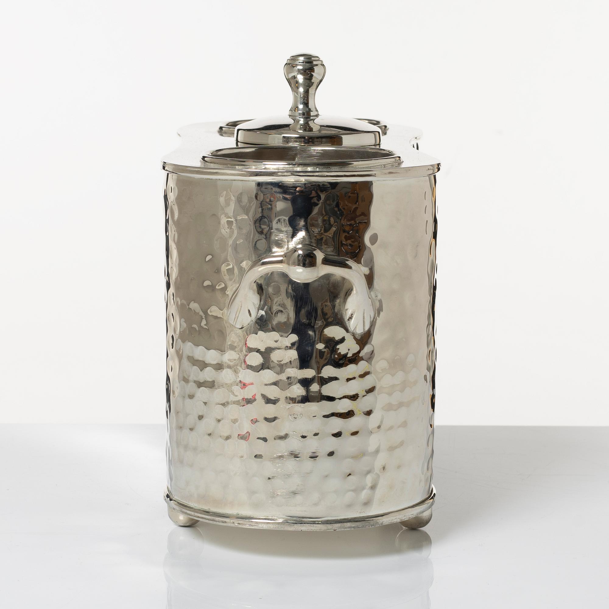 Wine cooler, silver plate, period.