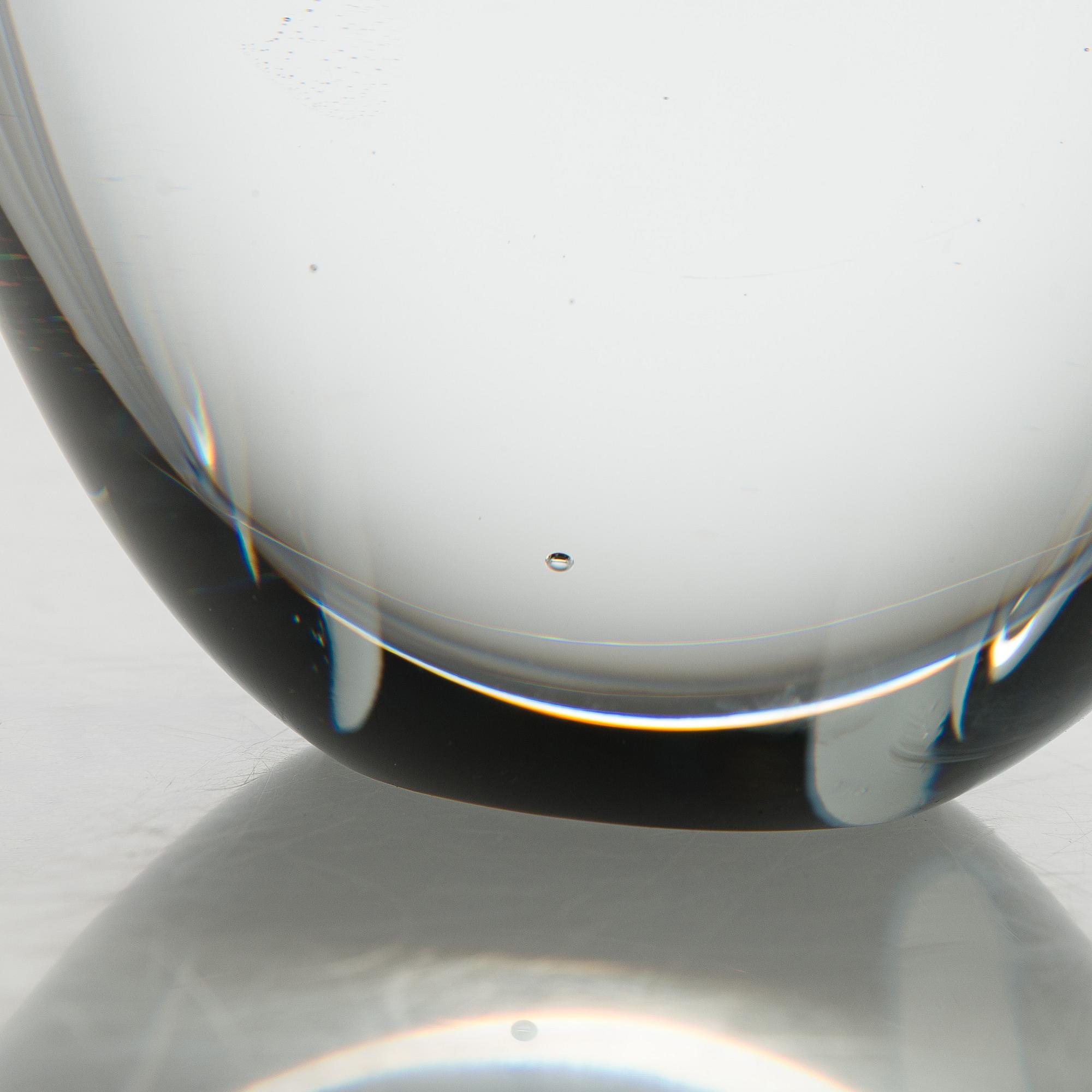 Timo Sarpaneva, glasskulptur, "Claritas", signerad Timo Sarpaneva 12/1985.