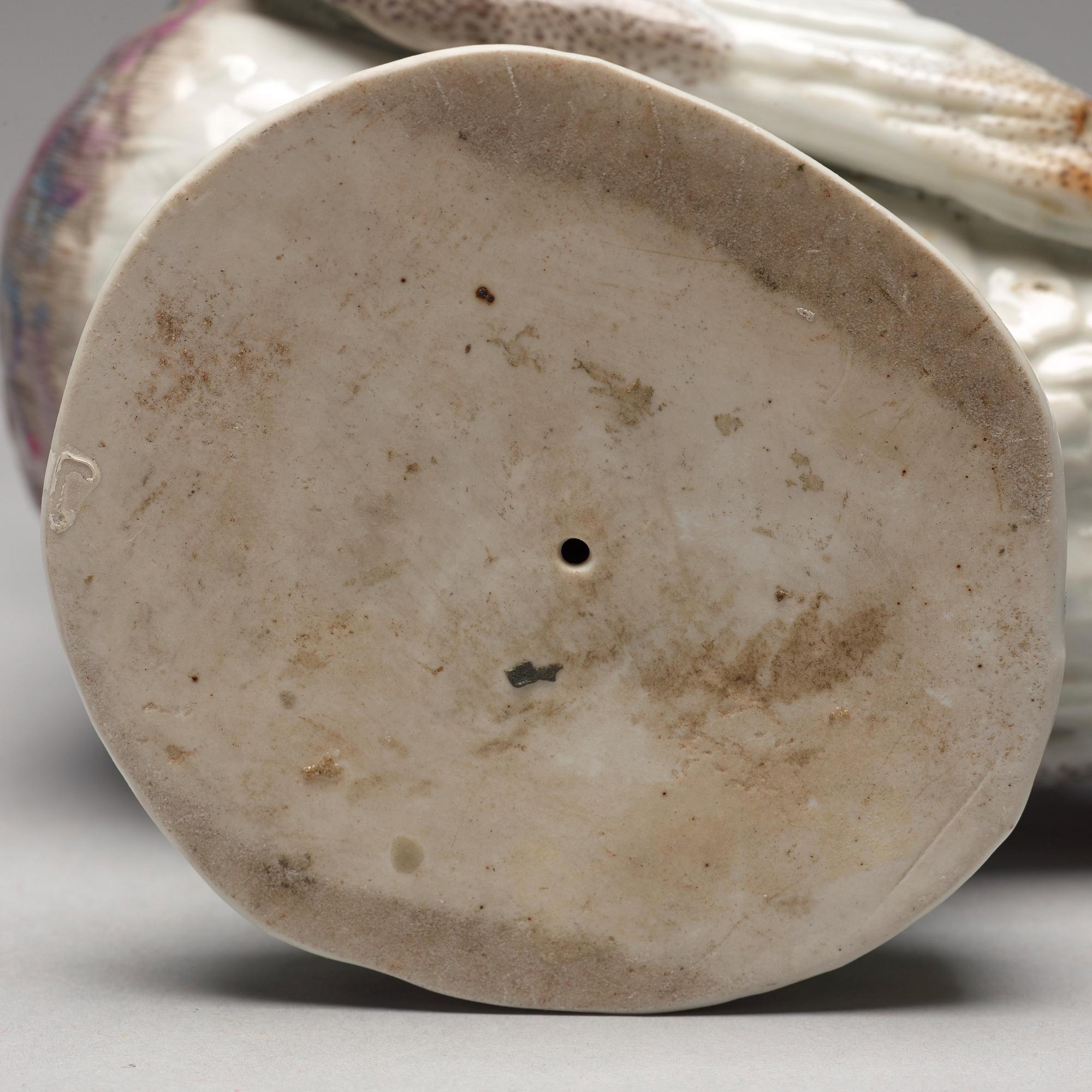 A porcelain figure of a dove, possibly Samson.