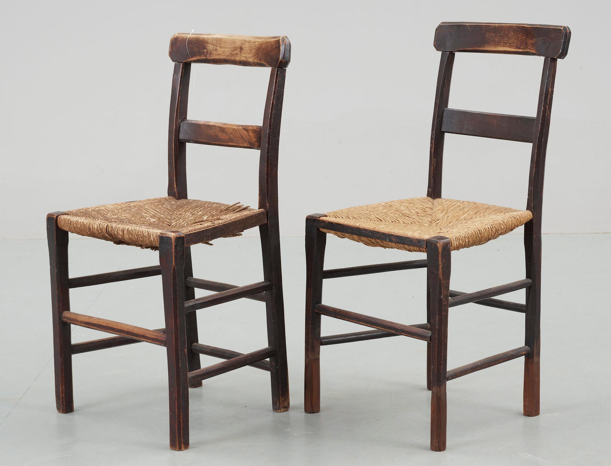 STOLAR, 2 st, allmoge, trol Frankrike, 1800/1900-tal.