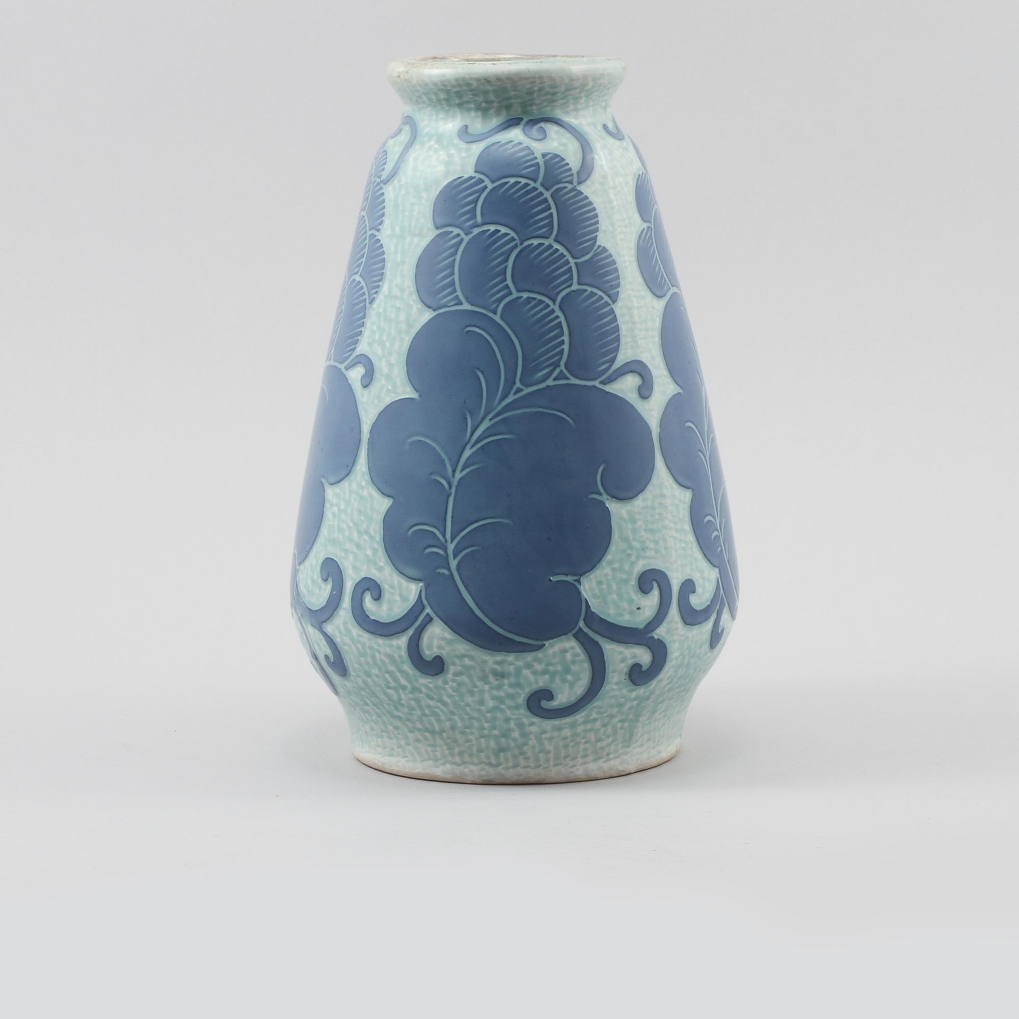 VAS, flintgods, Josef Ekberg, Gustavsberg, 1920.