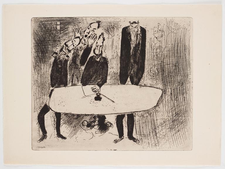 MARC CHAGALL, 71 st etsningar ur upplagan om 285 exemplar på Arches/MBM/J. Perrigot-papper, 1923-1948.
