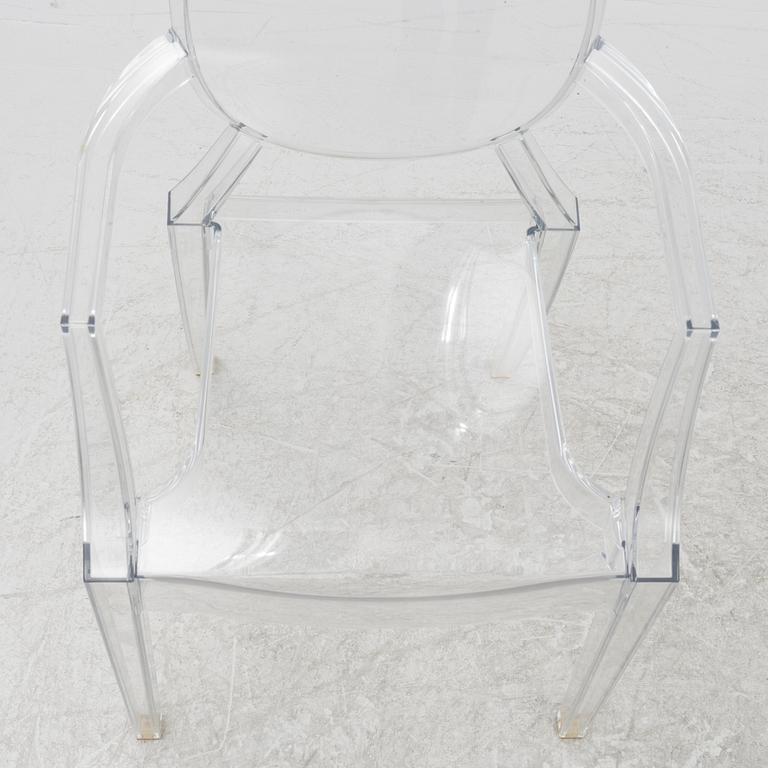Philippe Starck, six 'Louis Ghost' armchairs, Kartell.