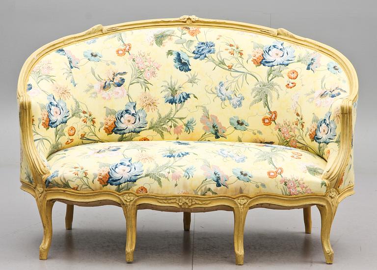 SOFFA, Louis XV, 1700-talets mitt/andra hälft.