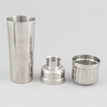 Folke Arström, besticksservis, 92 delar, samt bricka, såssnipa och shacker, rostfritt stål, "Thebe", Gense.