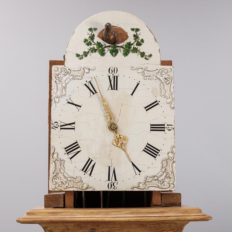 A Swedish 19th Century timepiece with a Schwarzwald area clockwork.