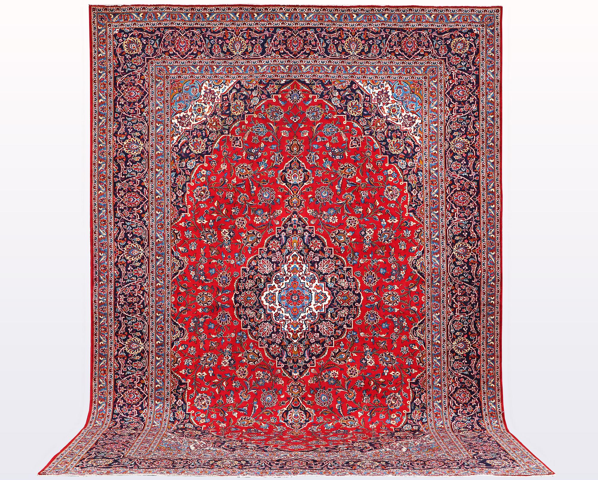 Matto, Kashan, ca 422 x 309 cm.