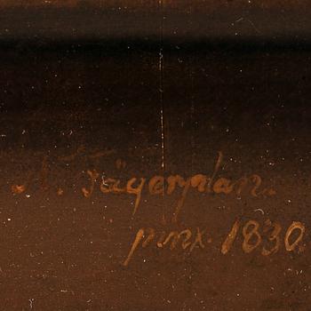 AXEL JOHAN FÄGERPLAN, olja på duk, signerad samt daterad 1830.