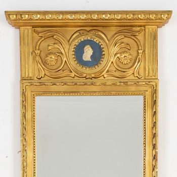 A Gustavian style mirror, 20th Century.