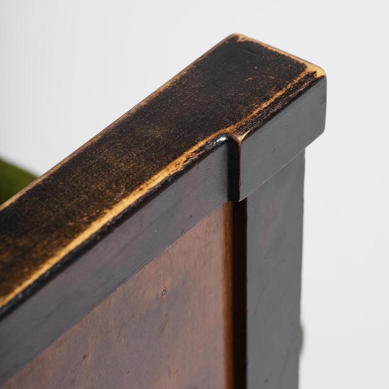 A pair of 1930s birch armchairs.