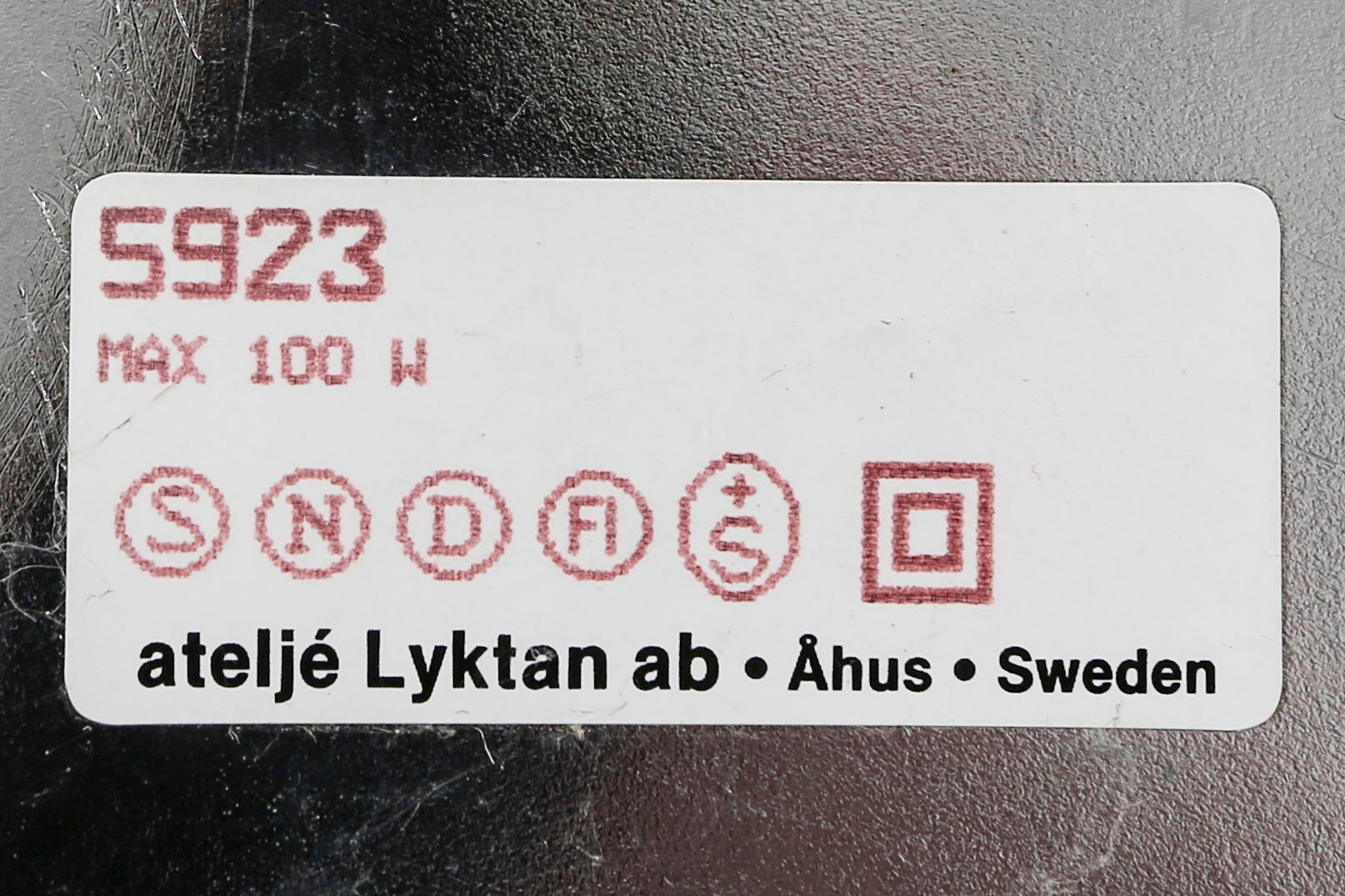 Per Sundstedt, golvlampa, "Mars", Ateljé Lyktan, Åhus, 1900-talets andra hälft.