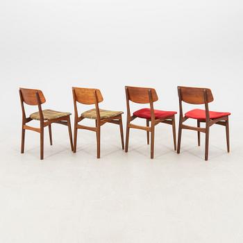 Chairs, 4 pieces, 1960s, Denmark.