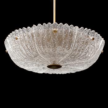 A ceiling pendant by Carl Fagerlund from Orrefors.