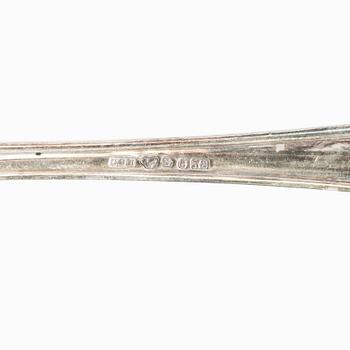 45 pieces of silver cutlery, model "Svensk spets" GAB and C.G. Hallberg, Stockholm, second half of the 20th century.